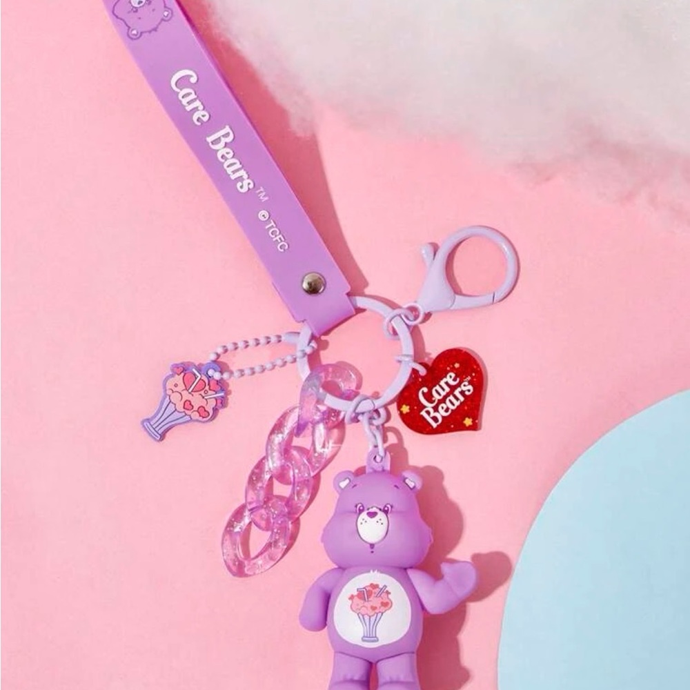 Rebellious Rose X Care Bears Bear & Heart Charm Keychain